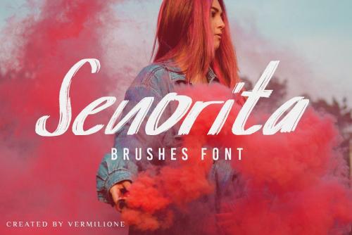 Senorita Brush Font 1