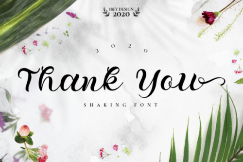 Shaking Font 10