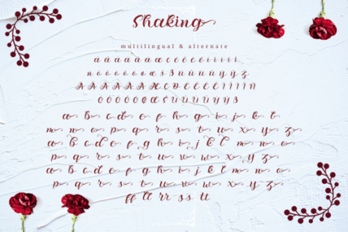 Shaking Font 9