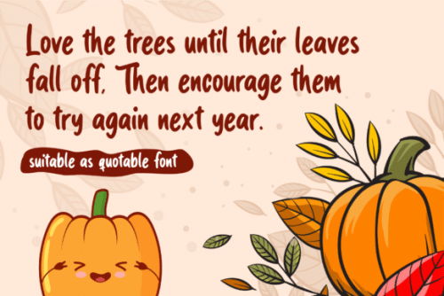 Spicy Pumpkin Font 2