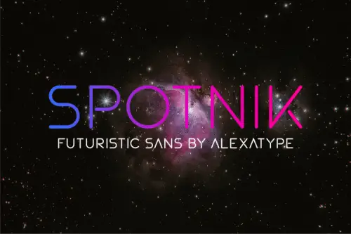 Spotnik Ultra Modern Space Font 1