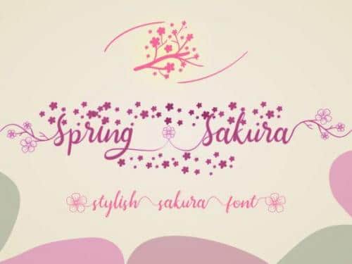 Spring Sakura Font
