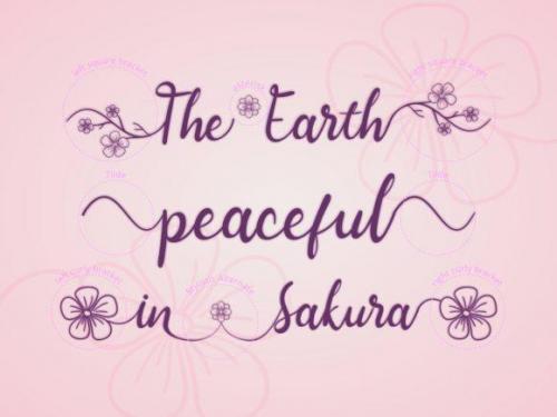 Spring Sakura Font 1