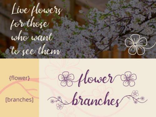 Spring Sakura Font 2