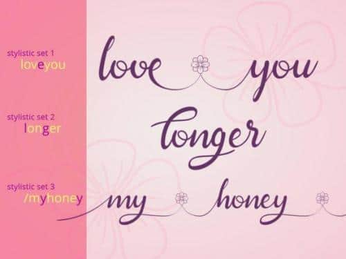 Spring Sakura Font 6