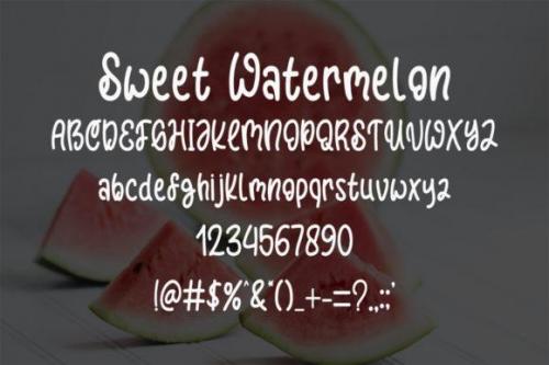 Sweet Watermelon Font 4