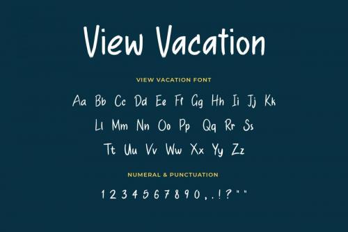 View Vacation Font 3