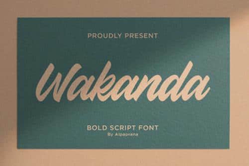 Wakanda Font 1
