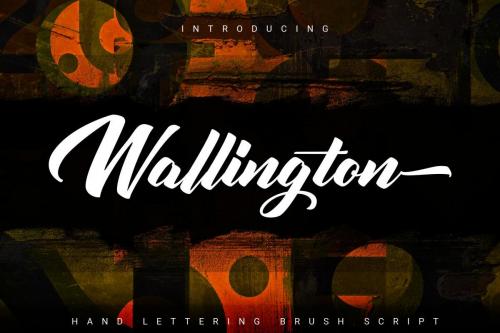 Wallington Hand Lettering Brush Font 1