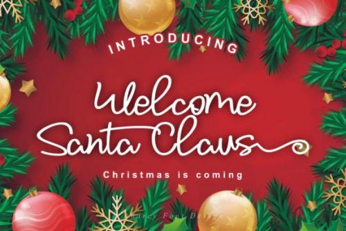 Font 16 Welcome Santa Claus title