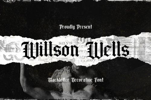 Wilson Wells Blackletter Font 1
