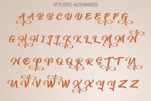 Yambag Modern Script Font 3