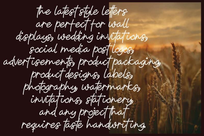 Agriculture Handwritten Font 2