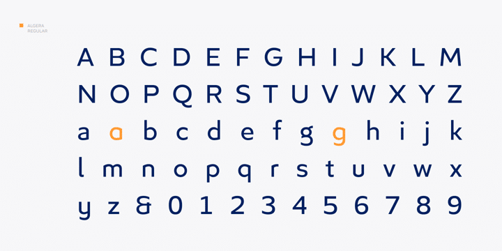 Algera Sans Serif Font 6