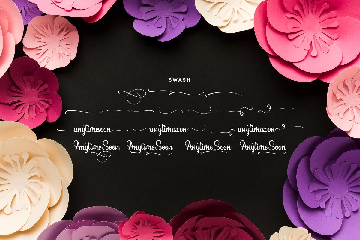 Anytime Soon Script Font  8