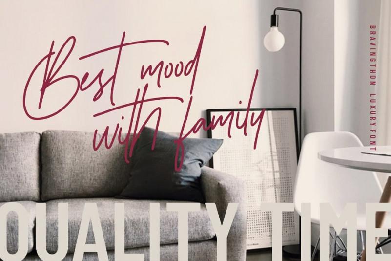 Bravingthon Signature Font 1