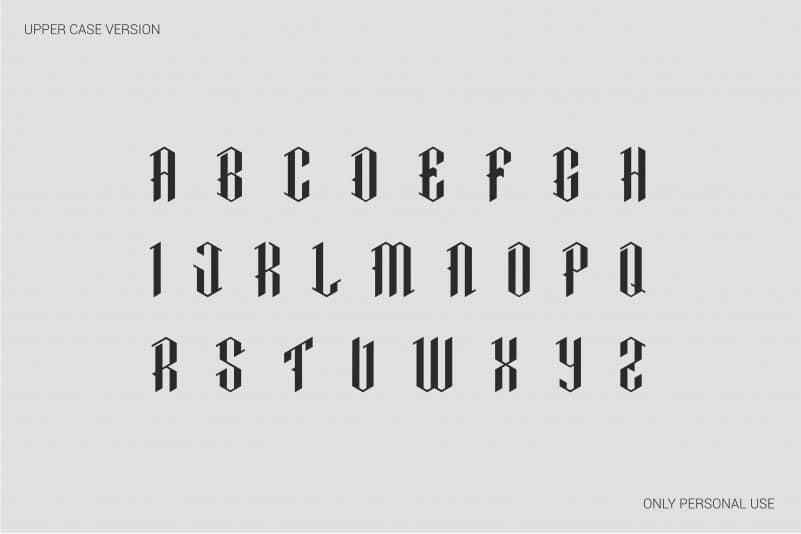 Brecha Blackletter Display Font 4