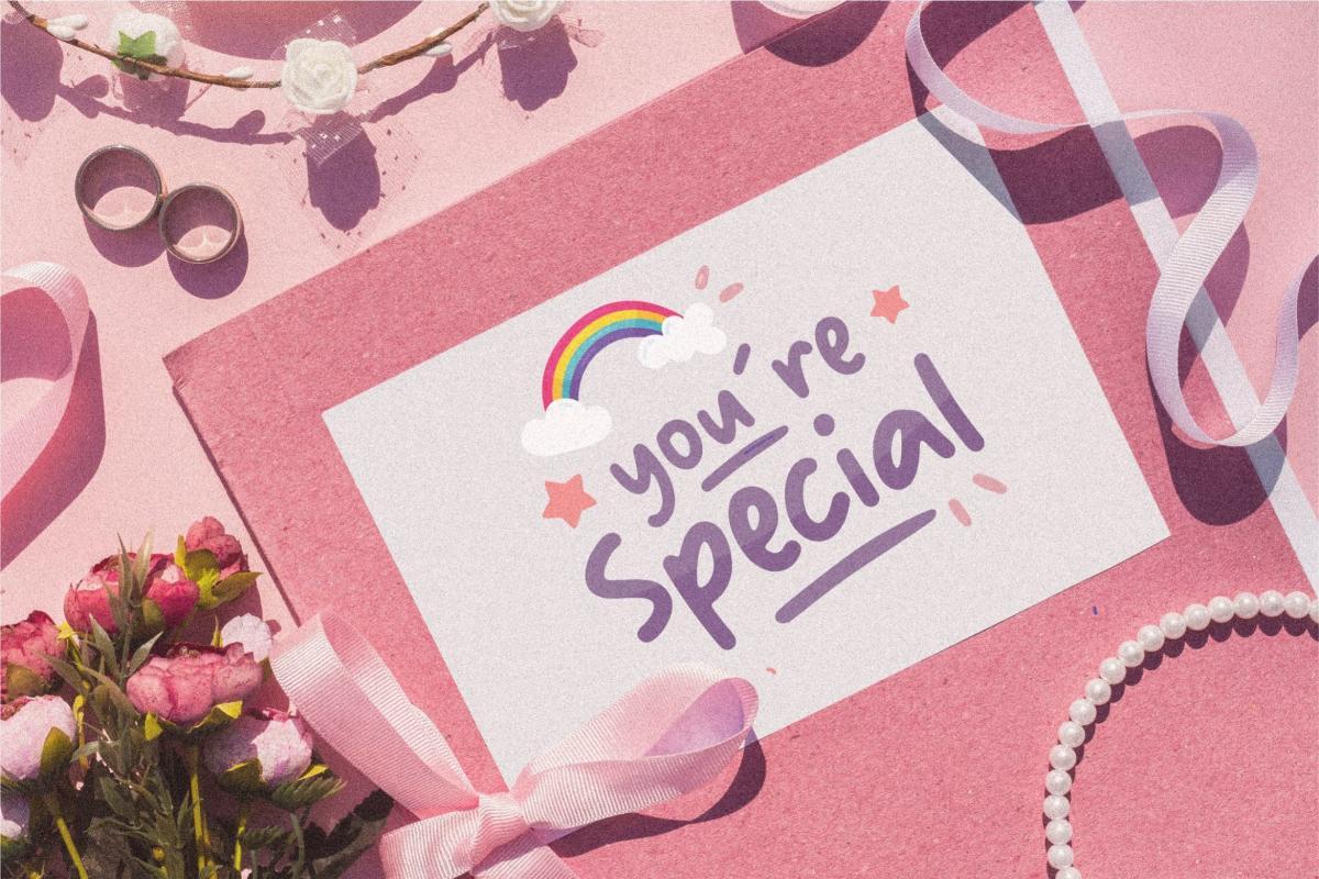 Bubble Rainbow Handbrushed Font 3