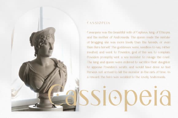 Cassiopeia Serif Font 11
