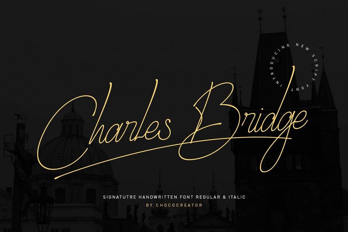 Charles Bridge Handwritten Font 1