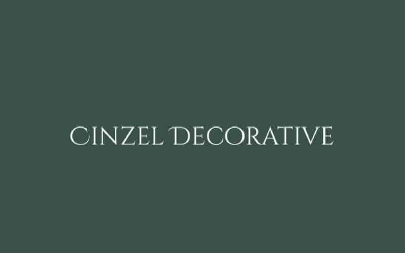 Cinzel Decorative Serif Font