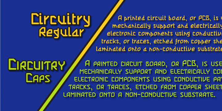 Circuitry Font