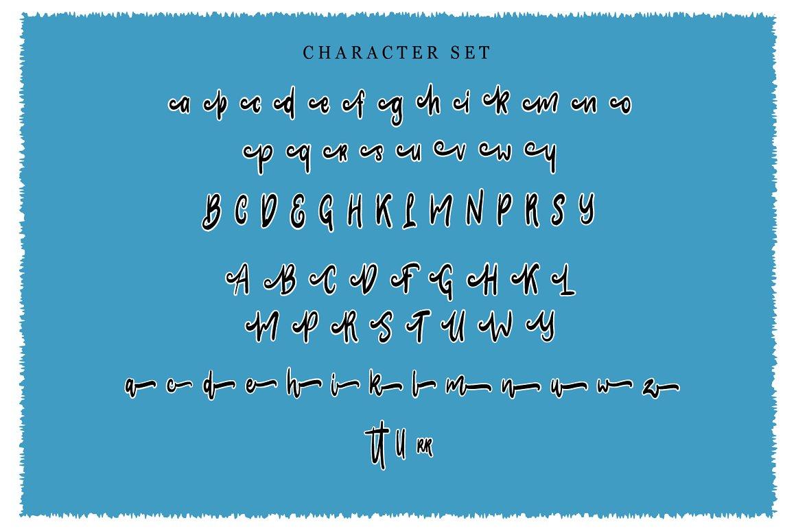 Clarra Layered Script Font 4