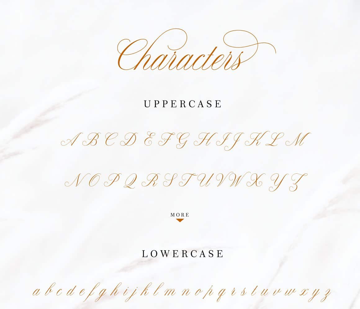 Claudya Script Font 10