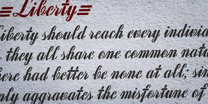 Concrete Stencil Font 11