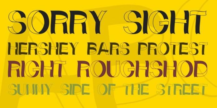 Curly Ribbons Font 2