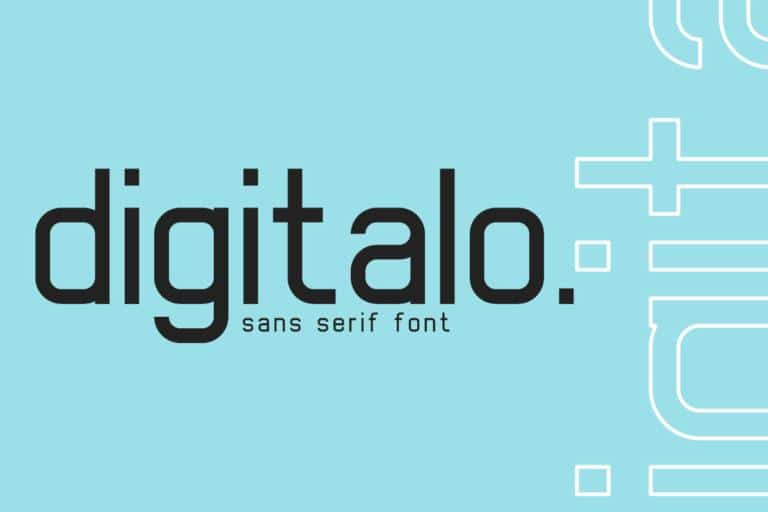 Digitalo Sans Serif Font 1