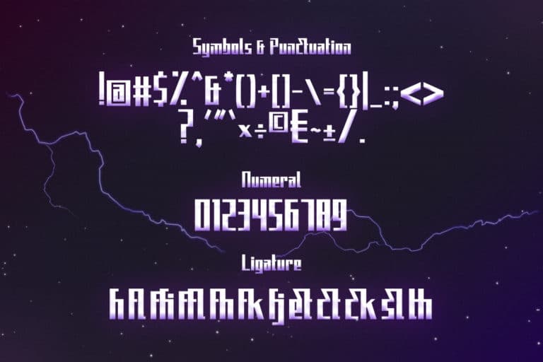 Elecstrom Display Font 2