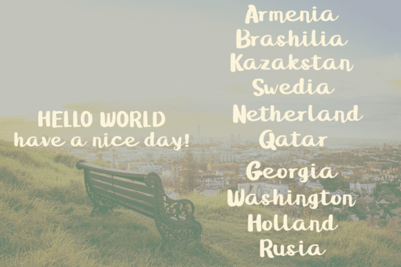 Gineva Script Font 5