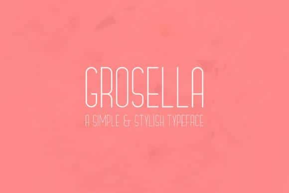Grosella Sans Serif Font 1