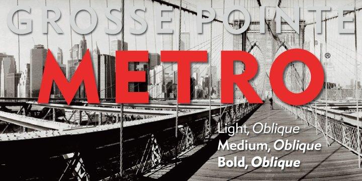 Grosse Pointe Metro Font