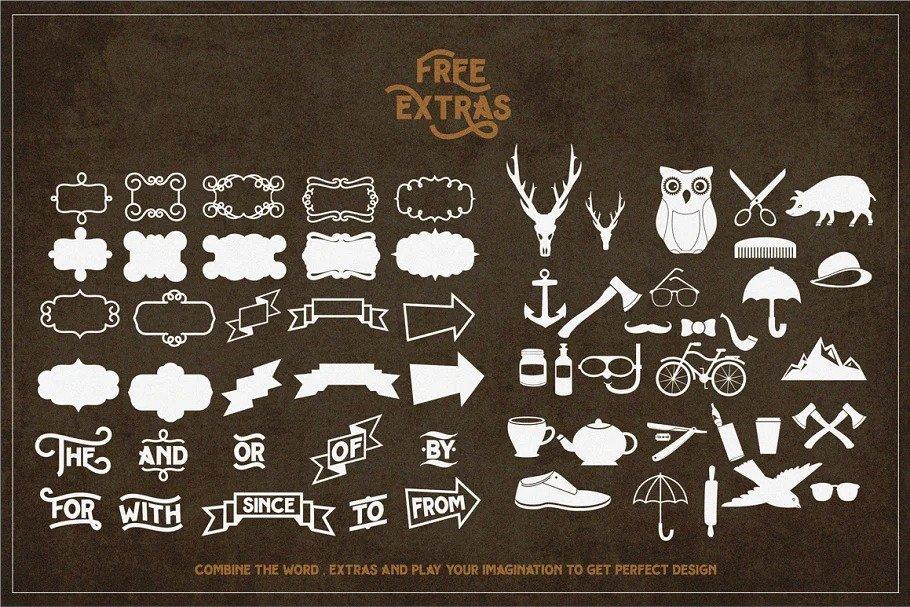 Hipster Letter Font  4