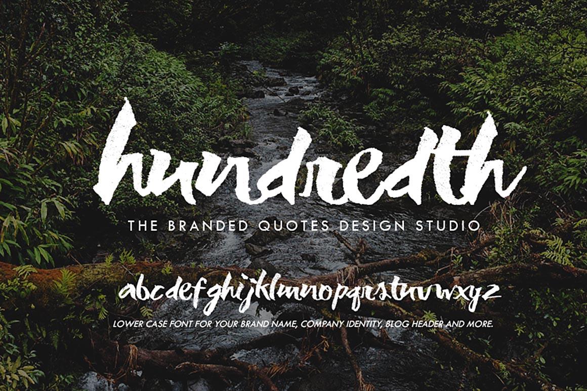 Hundredth Font 1