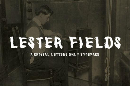 Lester Fields Display Typeface 1