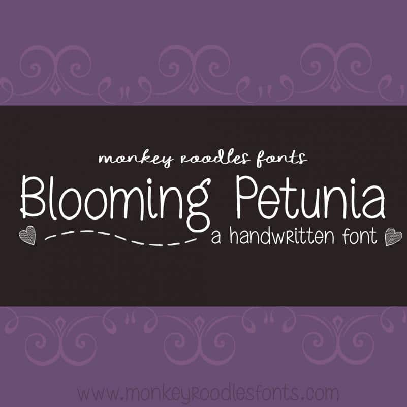 MRF Blooming Petunia Font