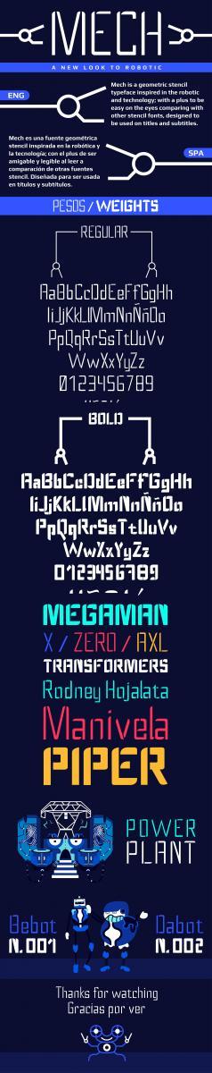 Mech Display Font 1