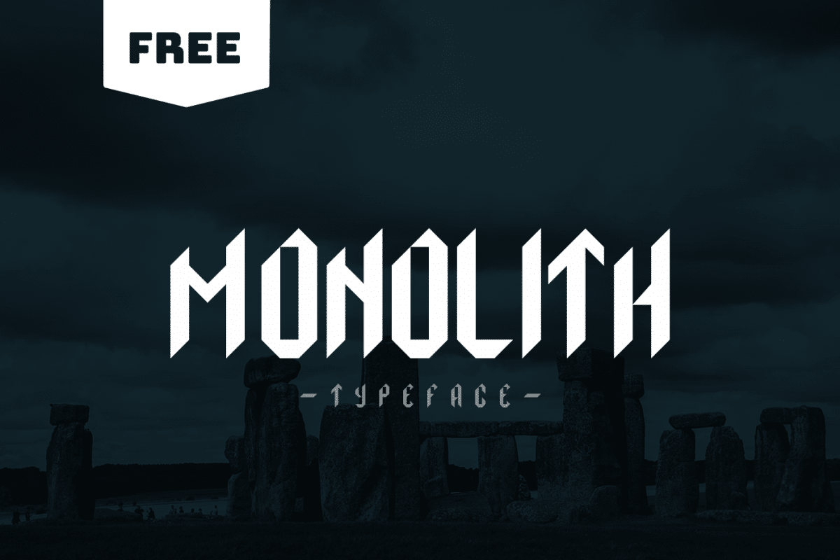 Monolith Display Typeface