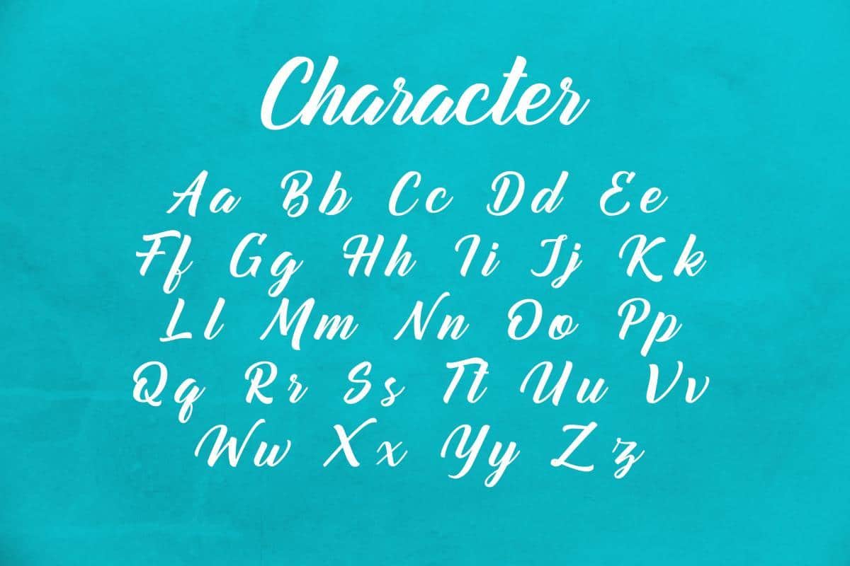 Mountain Bridge Script Font 8