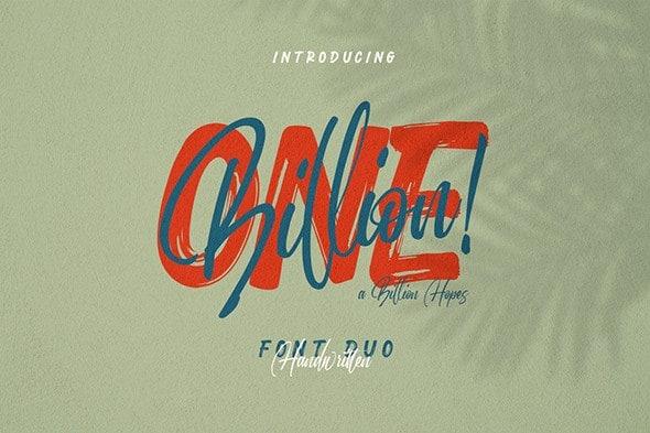Onebillion Script Font Duo 1