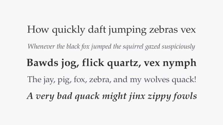 Palladio Serif Font 1