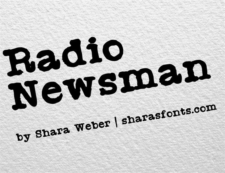 Radio Newsman Font