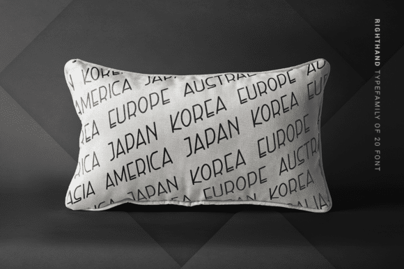 Right Hand Font Family 4