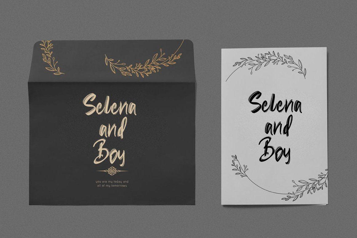 Rubin Key Brush Font 3