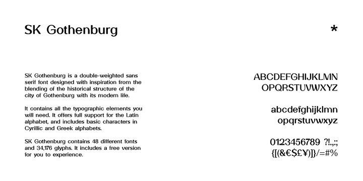 SK Gothenburg Sans Serif Font 6