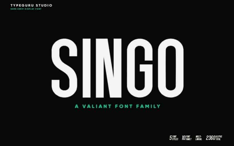 Singo Sans Serif Font 1