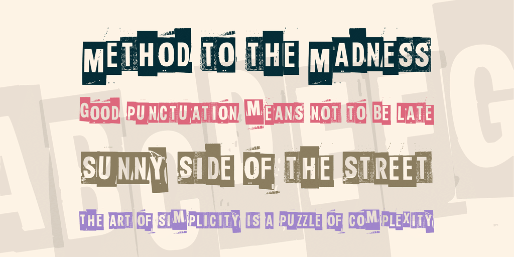 Slave Only Dreams To Be King Font 3